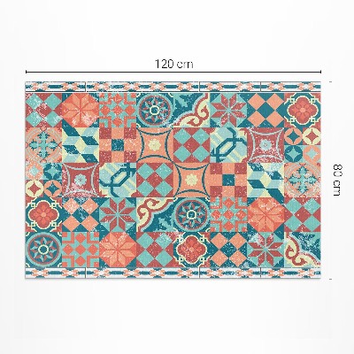 Pvc szőnyeg portugál retro shabby csempe