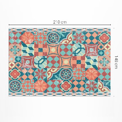 Pvc szőnyeg portugál retro shabby csempe