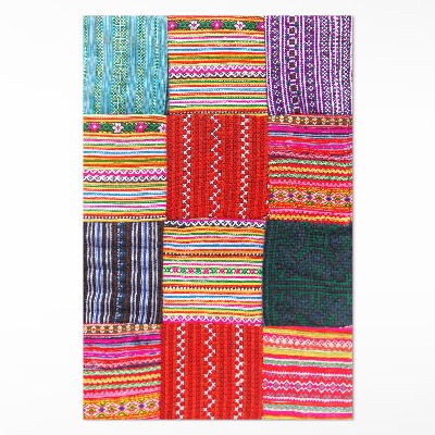 Pvc szőnyeg Török patchwork mintás szerkezet