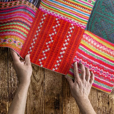 Pvc szőnyeg Török patchwork mintás szerkezet