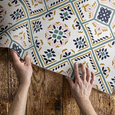Mosható futószőnyeg Geometrikus mintás mintás csempe