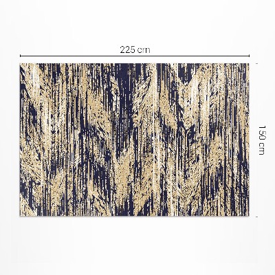 Műanyag szőnyeg Sárga csíkos retro vintage boho