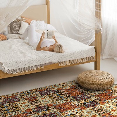 Poliészter futószőnyeg Geometrikus patchwork boho vintage