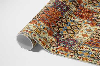 Poliészter futószőnyeg Geometrikus patchwork boho vintage
