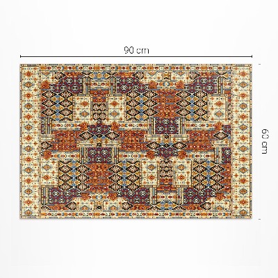 Poliészter futószőnyeg Geometrikus patchwork boho vintage