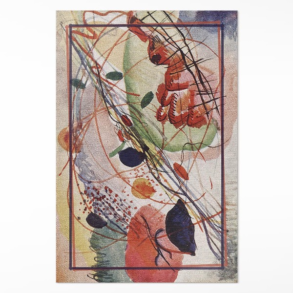 Vinil szőnyeg Wassily Kandinsky színes akvarellje