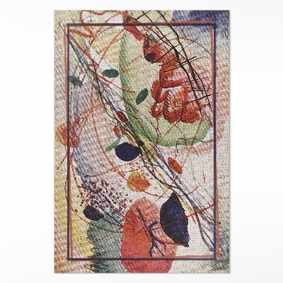 Vinil szőnyeg Wassily Kandinsky színes akvarellje