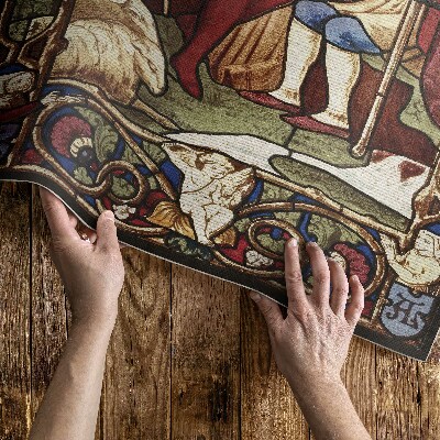 Vinil szőnyeg Sir Digby Wyatt utánzat ólomüveg gótikus