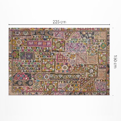 Pvc futószőnyeg Patchwork vintage etnikai minta