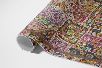 Pvc futószőnyeg Patchwork vintage etnikai minta