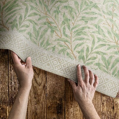 Mosható futószőnyeg William Morris vintage levélillusztrációja
