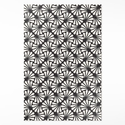 Vinil szőnyeg Geometria levelek Ginkgo biloba art deco csillogás