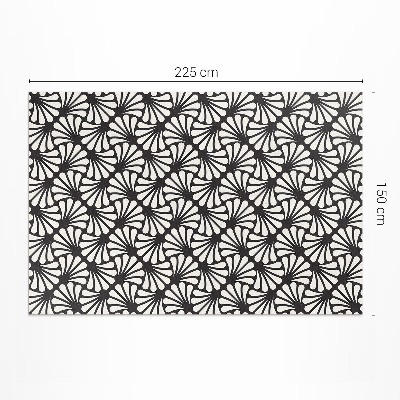 Vinil szőnyeg Geometria levelek Ginkgo biloba art deco csillogás