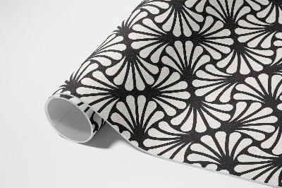 Vinil szőnyeg Geometria levelek Ginkgo biloba art deco csillogás