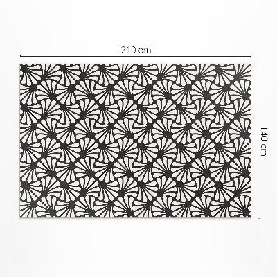 Vinil szőnyeg Geometria levelek Ginkgo biloba art deco csillogás