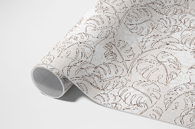 Poliészter futószőnyeg Minimalista boho monstera levelek