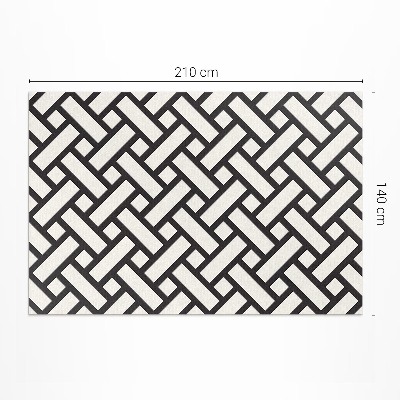 Pvc szőnyeg Egyszerű kötés minta fonott illusztráció