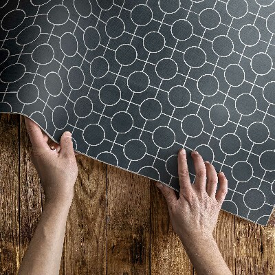 Műanyag szőnyeg Körök geometriai szabályos minta