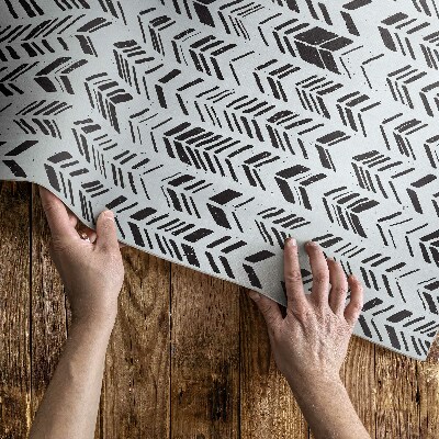 Vinil szőnyeg Indiai minták tollak és boho nyilak
