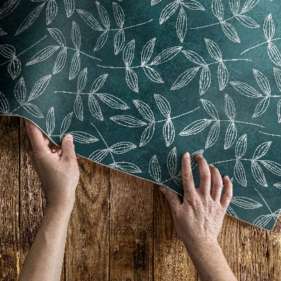 Műanyag szőnyeg Minimalista gallyak boho levelekkel