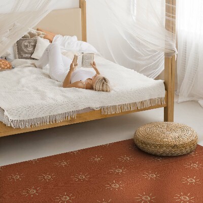 Műanyag szőnyeg Mintázat napfény stílusban boho vintage