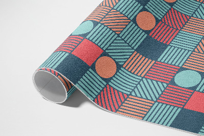 Mosható futószőnyeg Retro vintage geometriai minta