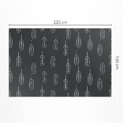 Poliészter futószőnyeg Minimalista boho levelek