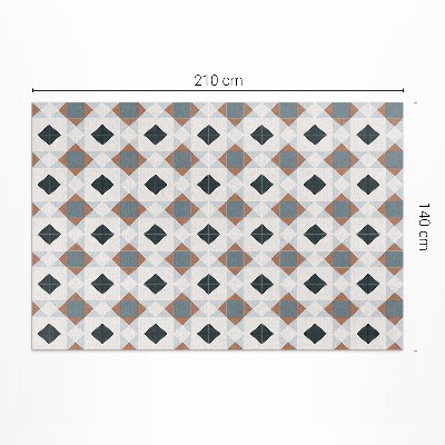 Pvc futószőnyeg Geometrikus mozaik gyönyörű csempe