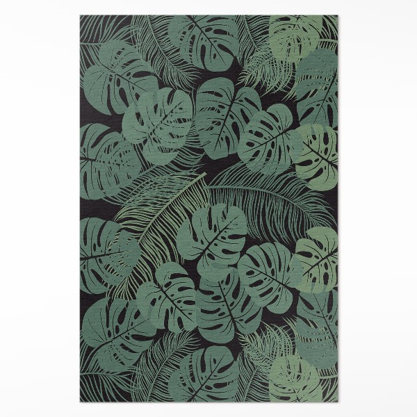 Műanyag szőnyeg Illusztráció trópusi növény monstera