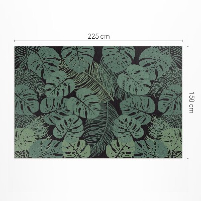 Műanyag szőnyeg Illusztráció trópusi növény monstera