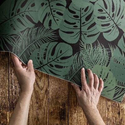 Műanyag szőnyeg Illusztráció trópusi növény monstera