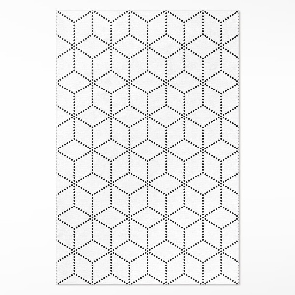Pvc futószőnyeg kocka kocka 3D modern pöttyök