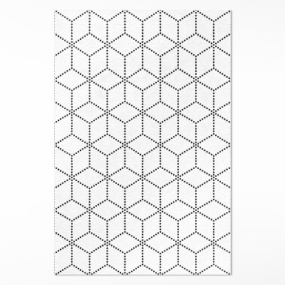 Pvc futószőnyeg kocka kocka 3D modern pöttyök