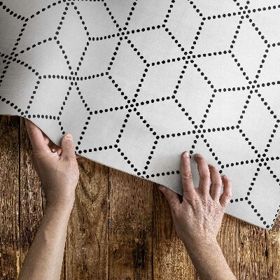 Pvc futószőnyeg kocka kocka 3D modern pöttyök