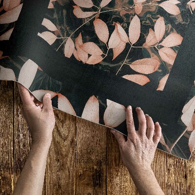 Pvc szőnyeg Növény motívum őszi levelek boho retro