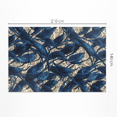 Vinil szőnyeg Kékes levelek növényi motívum természet