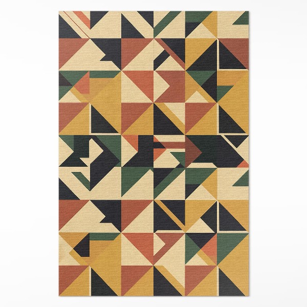 Vinil szőnyeg Geometrikus szín absztrakció retro