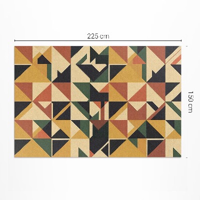 Vinil szőnyeg Geometrikus szín absztrakció retro