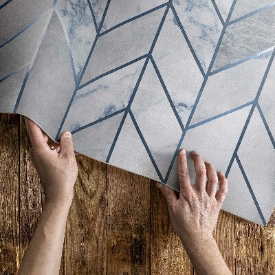 Mosható futószőnyeg Geometrikus vonalak fény márvány csillogás