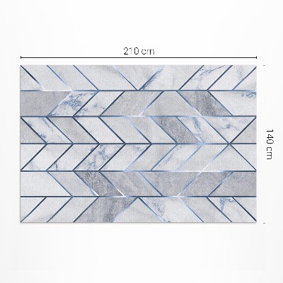 Mosható futószőnyeg Geometrikus vonalak fény márvány csillogás
