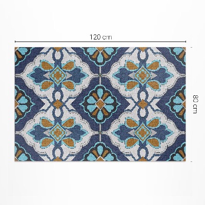 Pvc szőnyeg Geometrikus minta színes vintage csempékből álló geometrikus minta