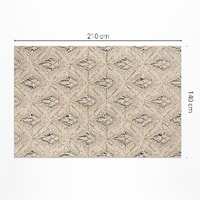 Poliészter futószőnyeg Geometrikus vintage minta