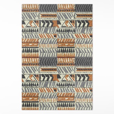 Pvc szőnyeg Boho lineáris absztrakció indiai stílusban