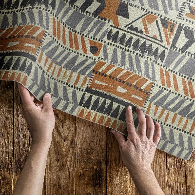 Pvc szőnyeg Boho lineáris absztrakció indiai stílusban