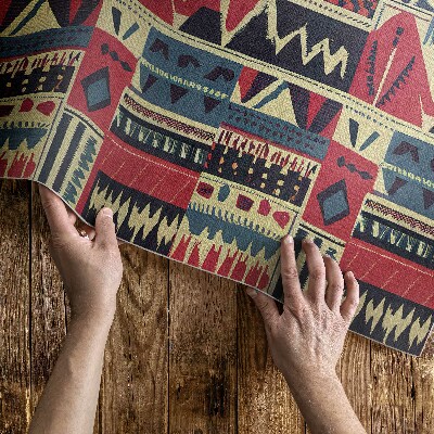 Vinil szőnyeg Mintás indiai absztrakt boho kompozíció