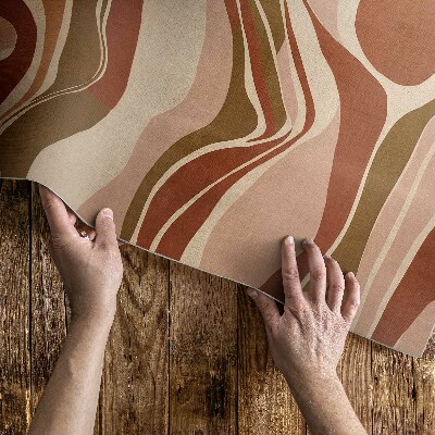 Vinil szőnyeg Absztrakt foltok boho árnyalatokban