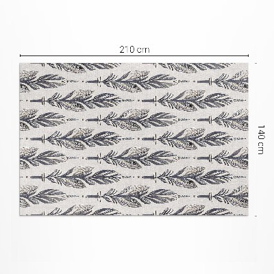 Pvc szőnyeg Indiai toll boho stílusban
