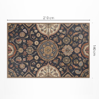 Vinil szőnyeg Dísznövény dekoratív minta vintage