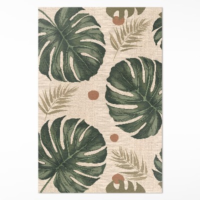 Pvc szőnyeg Boho levelek monstre textil háttér