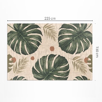 Pvc szőnyeg Boho levelek monstre textil háttér